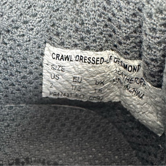 Stride Rite Black Leather Crawl Dressed Up Desmond Comfort Shoes Infant Baby 2 - Picture 6 of 6